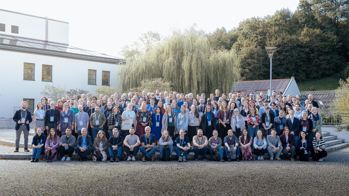 The TUC 2026 participants in front of the Universität Passau, brighter light